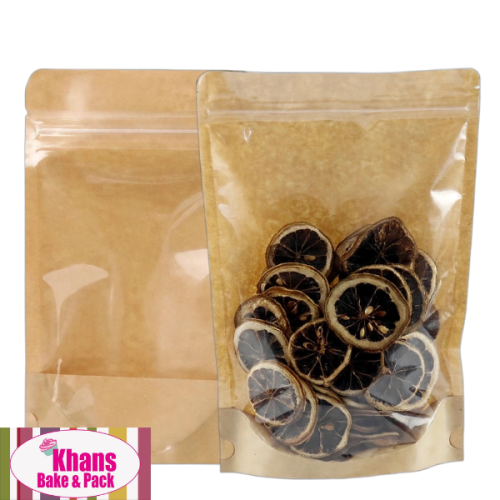 POUCH KRAFT CLEAR FRONT 18*26CM 50'S POUCH KRAFT CLEAR FRONT 18*26CM 50'S